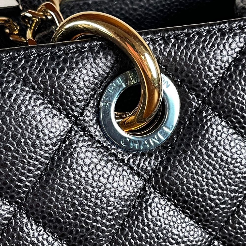 Chanel Black Caviar Grand Shopping Tote - Picture 13 of 16